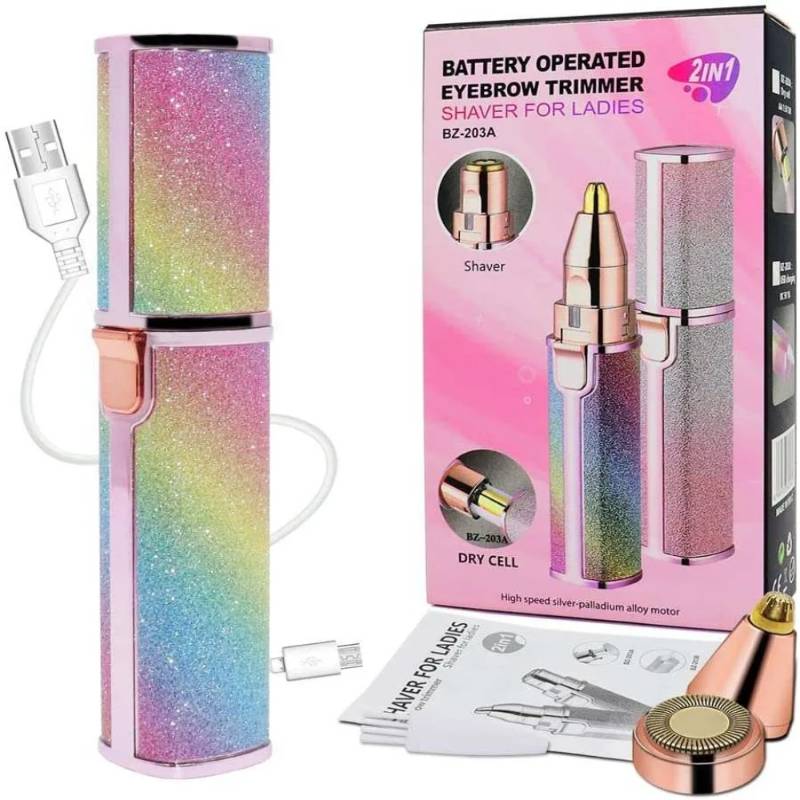 2 in 1 Hair Shaver + Eyebrow Trimmer